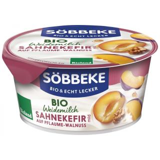 Sahnekefir auf Pflaume-Walnuss - Weidemilch 150g SÖB
