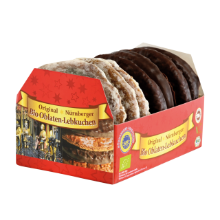 Feine Nürnberger Oblatenlebkuchen (7 Stück) 200g NBO