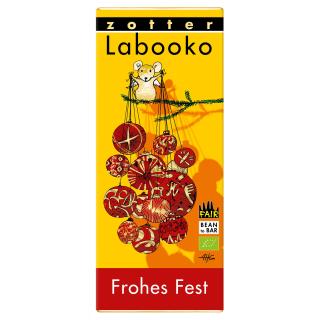 Schokolade "Frohes Fest" (2 Tafeln je 35g) ZOT