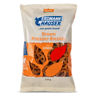 Dinkel-Knusper Brezel mit Sesam 125g ERD