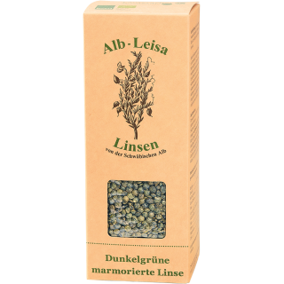 Alb-Linsen Dunkelgrün marmorierte 500g