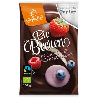 Beeren in dreierlei Schokoladen 50g LAG