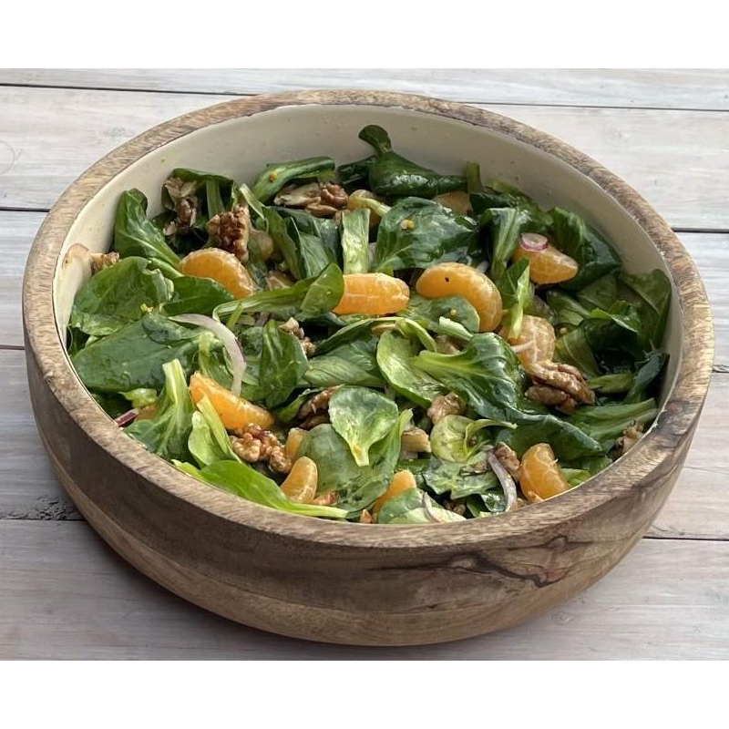 Feldsalat mit Clementinen und Honig-Nüssen